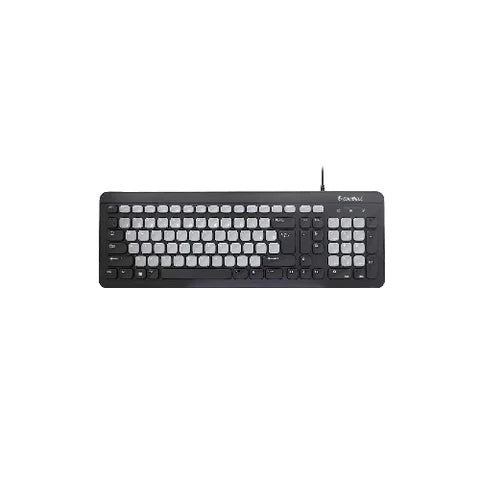 CoolBell Quiet Board USB Wired Keyboard KB-101 – 102 Keys, Quiet Typing, Adjustable Legs