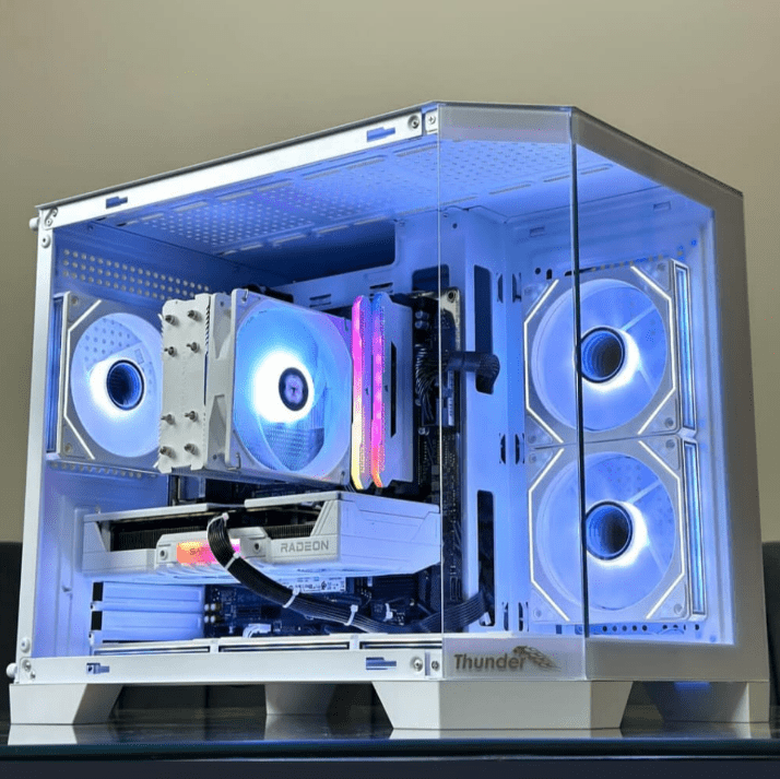 Thunder Spartan Mid-Tower Gaming Case, 4x ARGB Infinity Fans Preinstalled