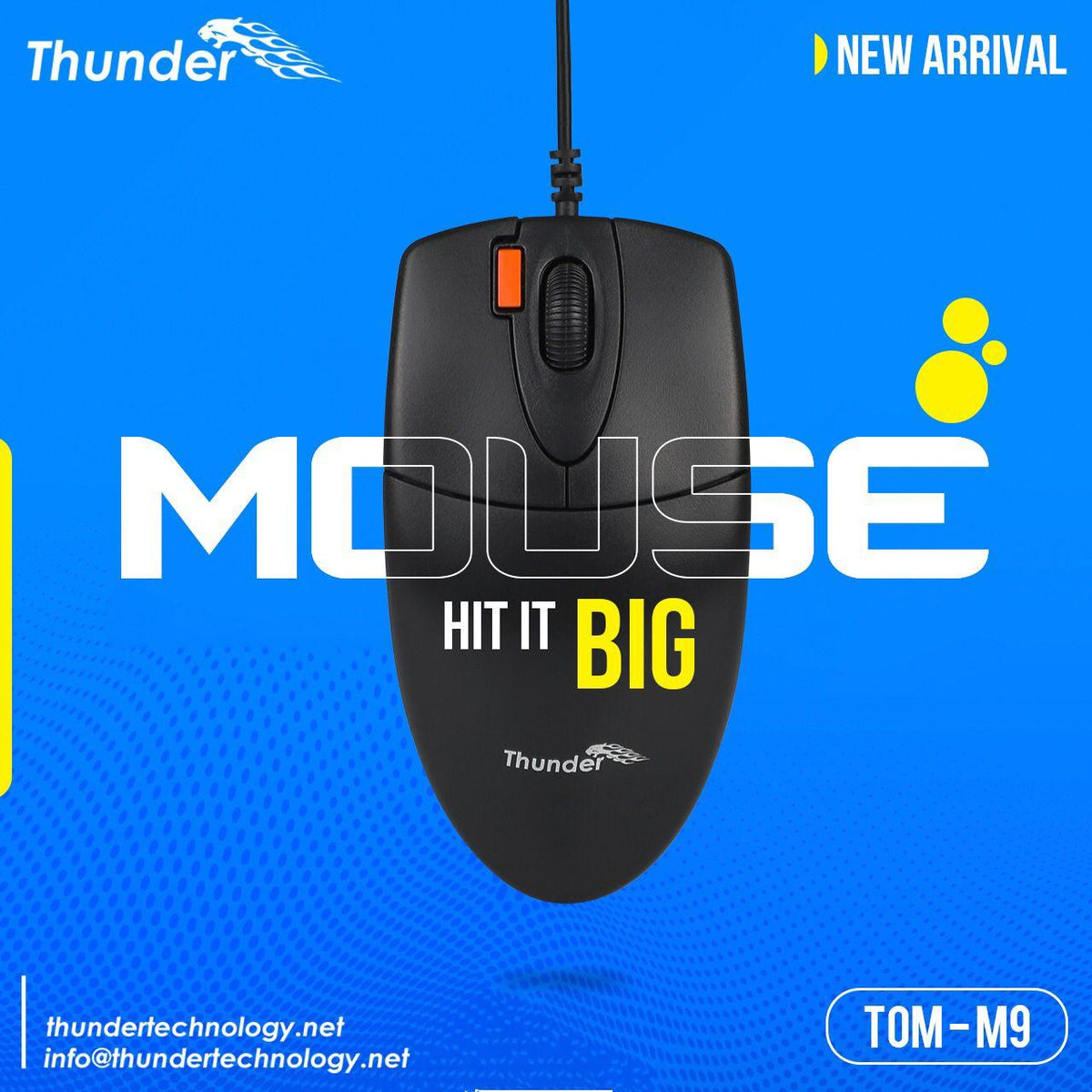 MOUSE WIRED THUNDER TOM-M9