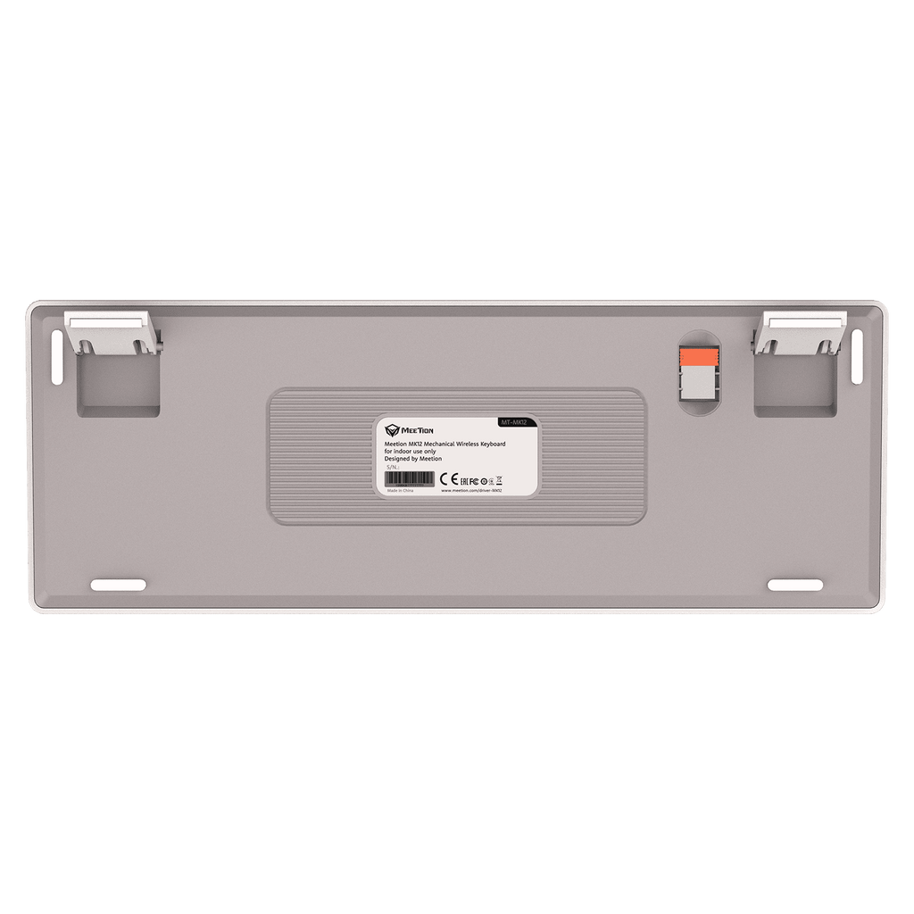 Gray electronic device with a label on a green background