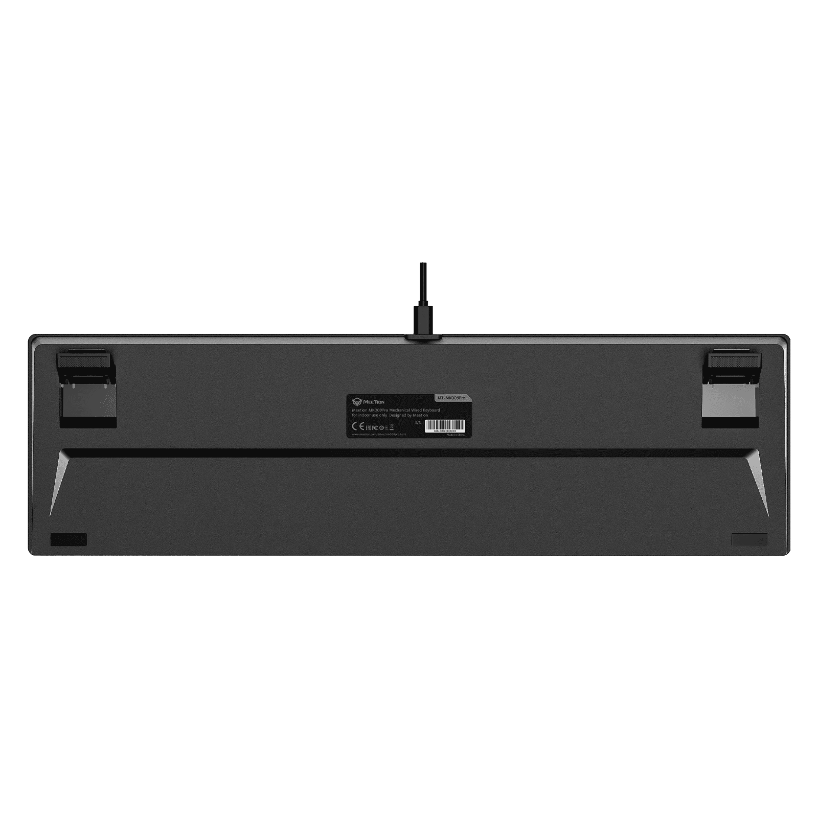 Black electronic device with antennas on a clear background