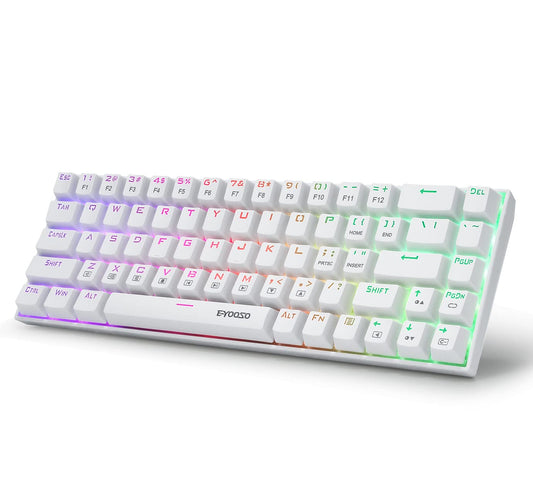 E-Yooso Z686 (White) | Wired Gaming Keyboard| Red Switch