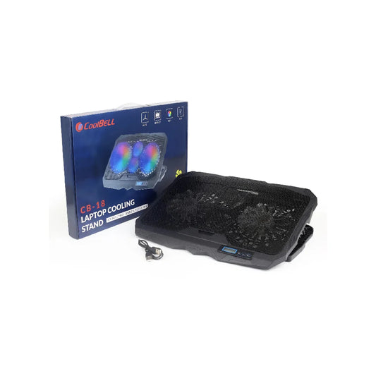 Coolbell CB-18 Cooling Pad with Display for 14-17 Inch Laptops and Gaming Notebooks