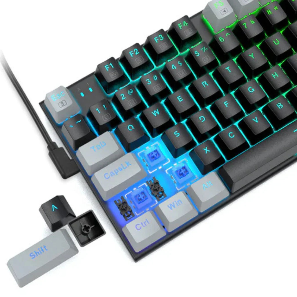 E-YOOSO Z-19 Black Gray RGB Mechanical Keyboard (Blue Switch)