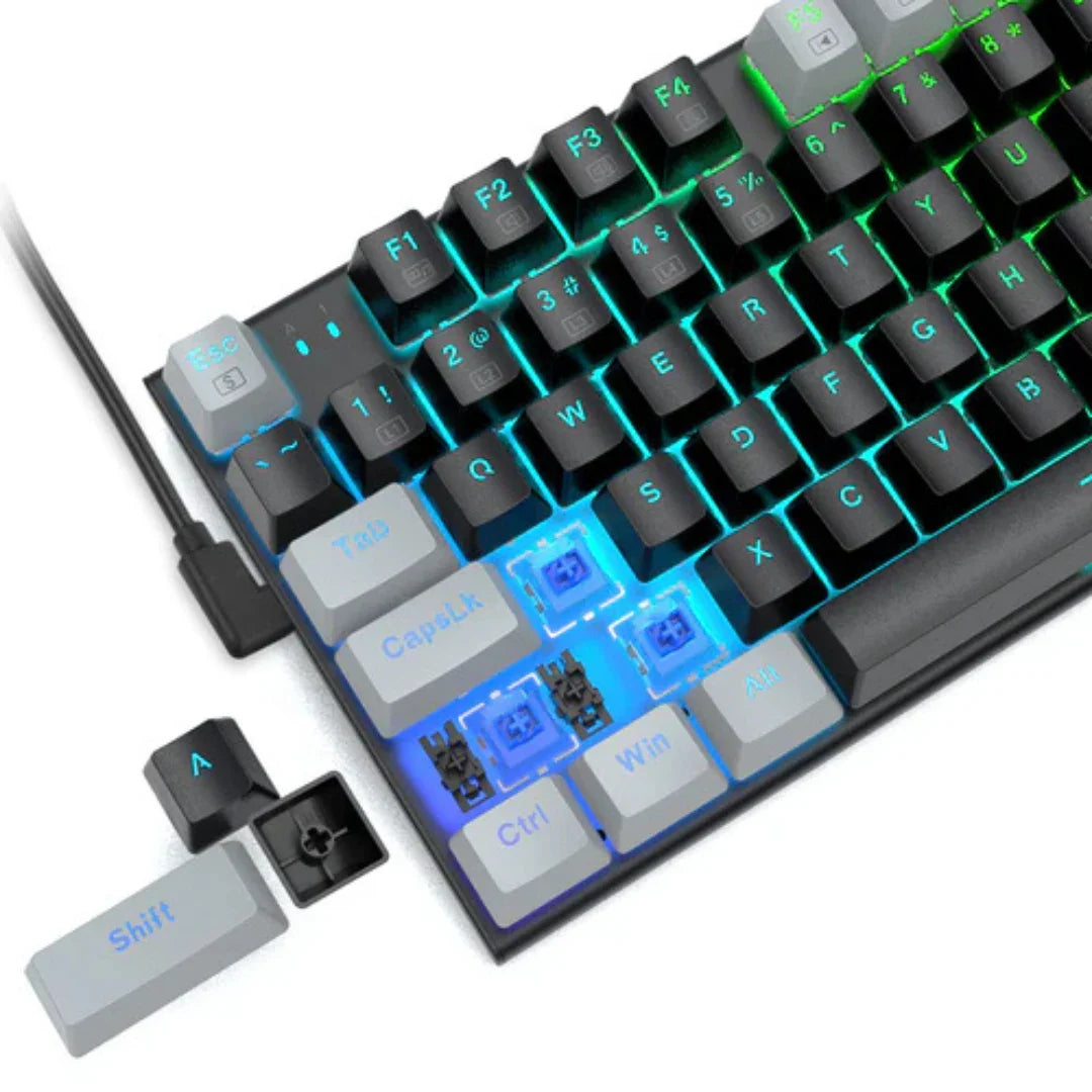 E-YOOSO Z-19 Black Gray RGB Mechanical Keyboard (Blue Switch)