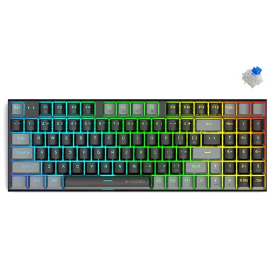 E-YOOSO Z-19 Black Gray RGB Mechanical Keyboard (Blue Switch)