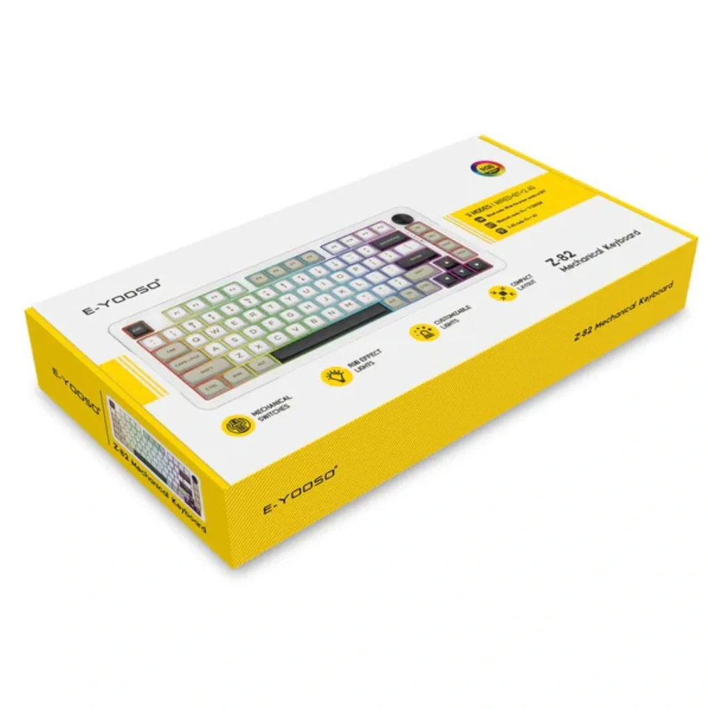 E-Yooso Z-82 RGB 81-Keys Tri-Mode RGB Keyboard