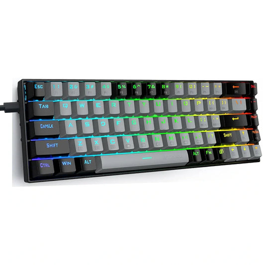 E-Yooso Z-686 Gray Black Mechanical Keyboard (Red Switch)