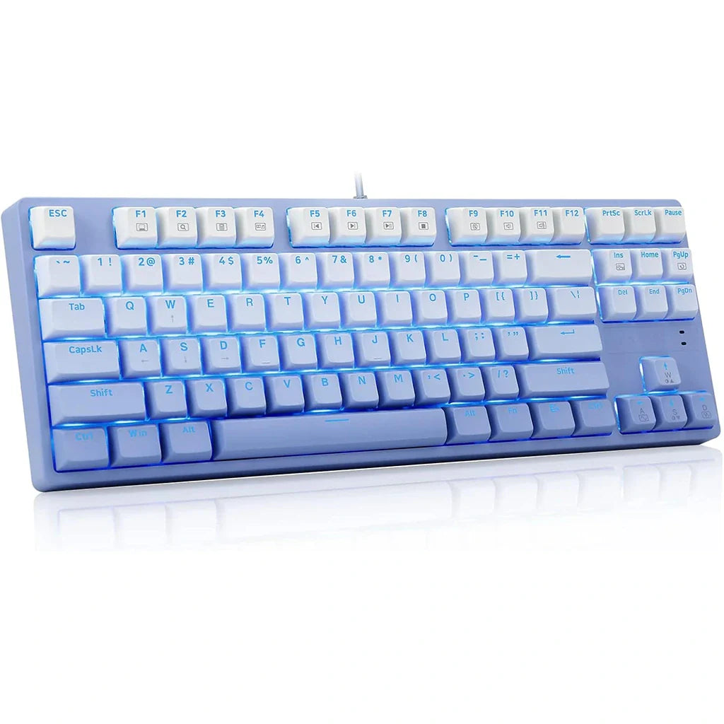 E-YOOSO Z-87 Gradient Blue Single Light Gaming Keyboard With Blue, Red & Brown Switches