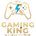 Gaming King logo with a gaming controller design on a white background