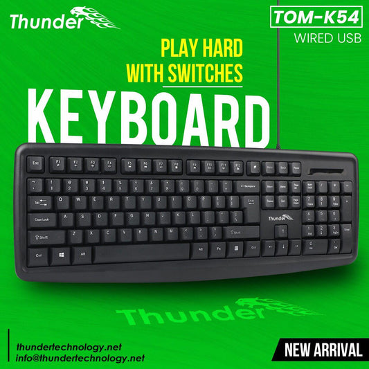 Thunder TOM-K54 Wired USB Keyboard