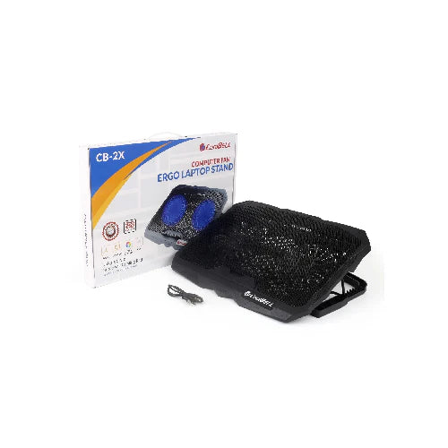 CoolBell CB-2X Laptop Cooling Pad – Dual Fan Adjustable Stand for Gaming Notebooks