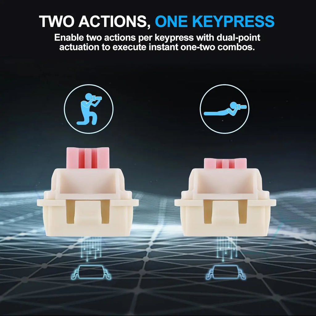 E-Yooso HZ61 Rapid Trigger Gaming Keyboard, Magnetic Switches