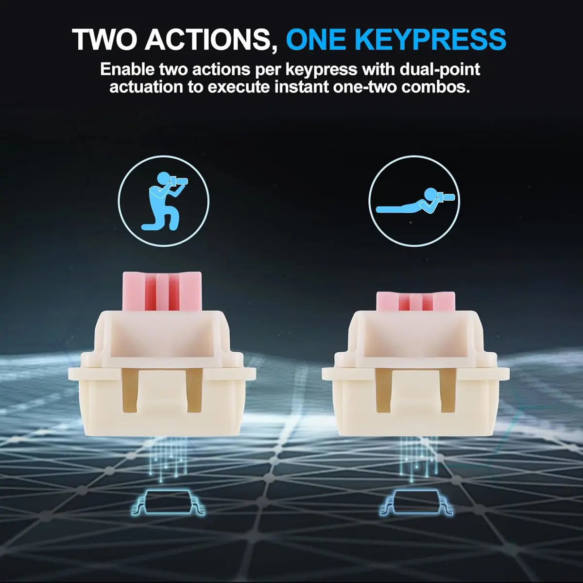 E-Yooso HZ61 Rapid Trigger Gaming Keyboard, Magnetic Switches