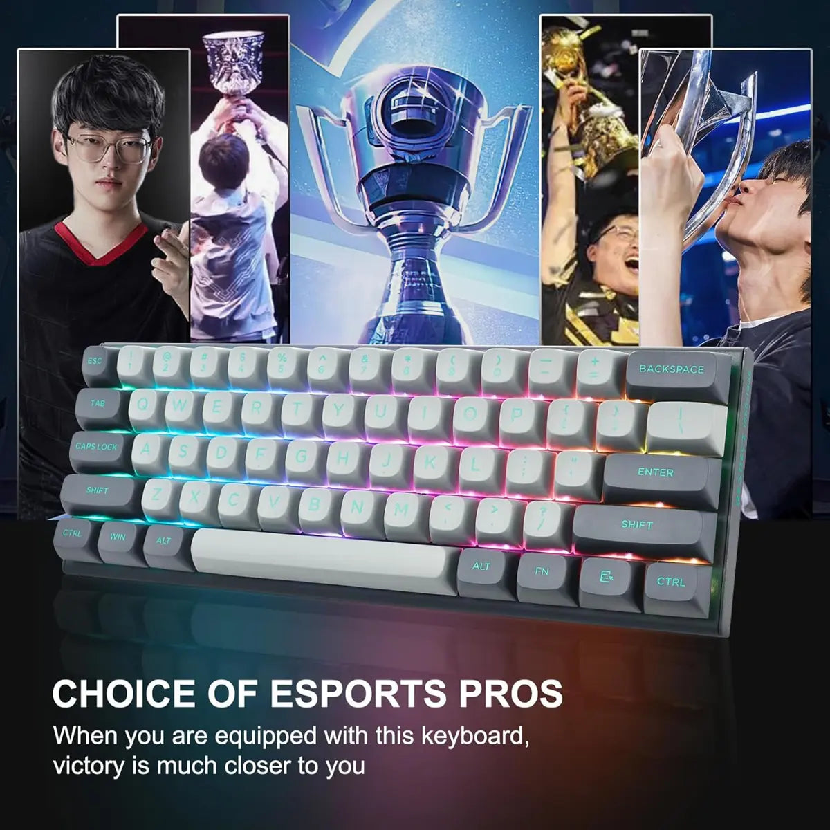 E-Yooso HZ61 Rapid Trigger Gaming Keyboard, Magnetic Switches