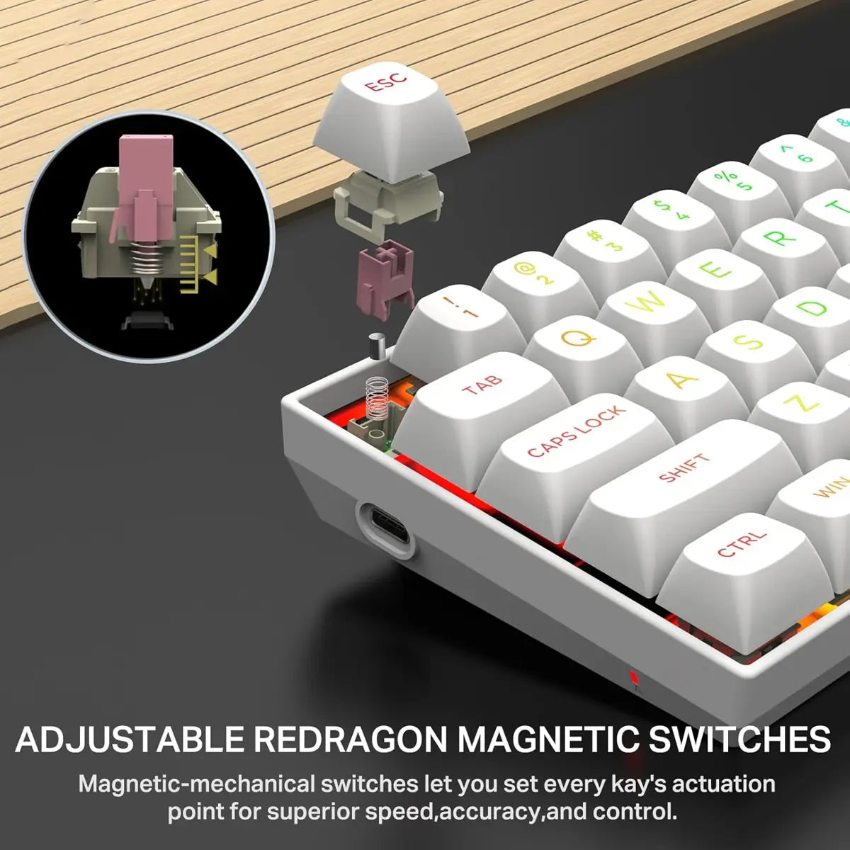E-Yooso HZ68 Rapid Trigger Mechanical Keyboard with Hall Effect