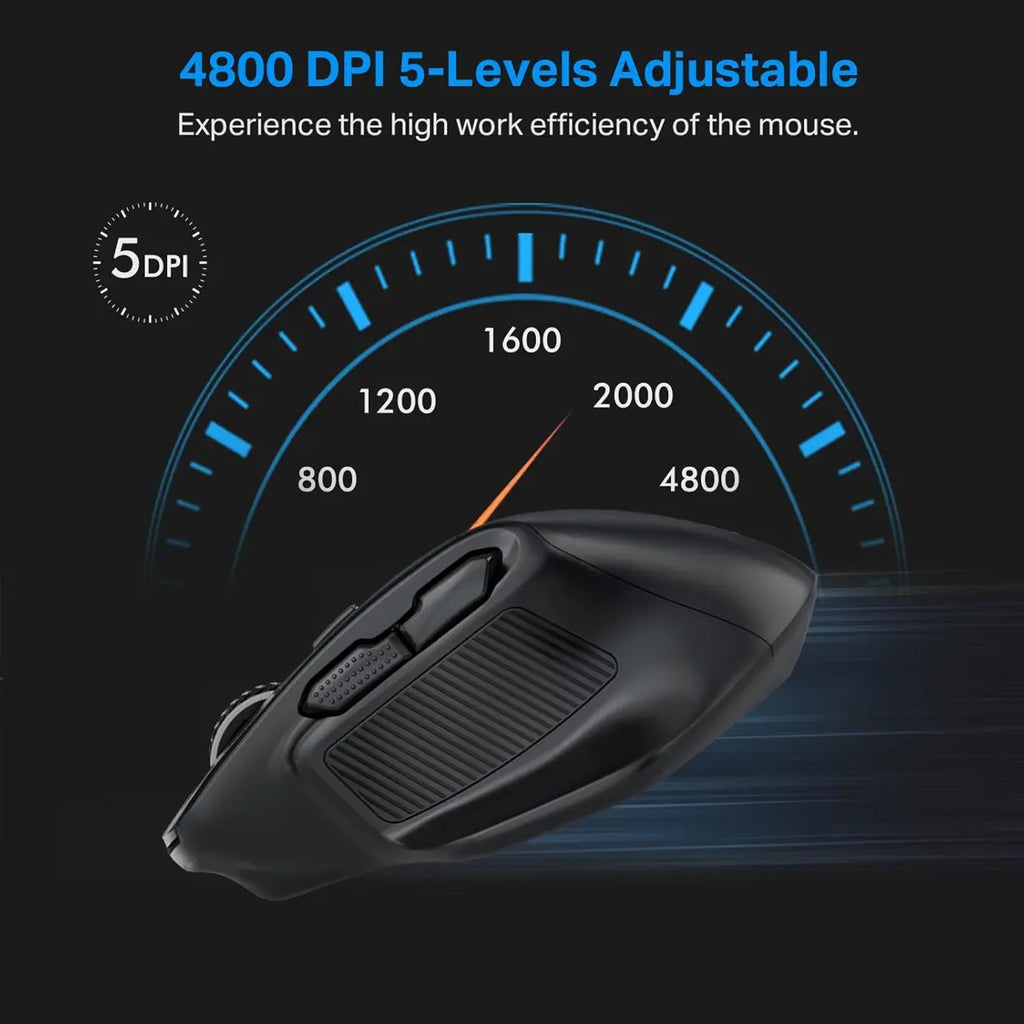 E-Yooso X31 Large Wireless Mouse for Big Hands,  Cordless Ergo Computer Mouse