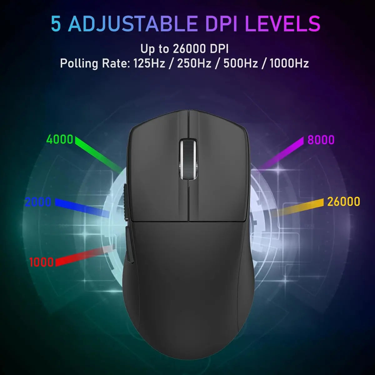 E-Yooso X44 1K Lightweight Gaming Mouse, Wireless Esports Mouse