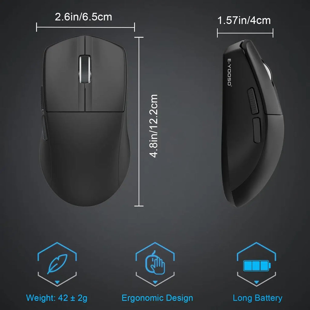 E-Yooso X44 1K Lightweight Gaming Mouse, Wireless Esports Mouse