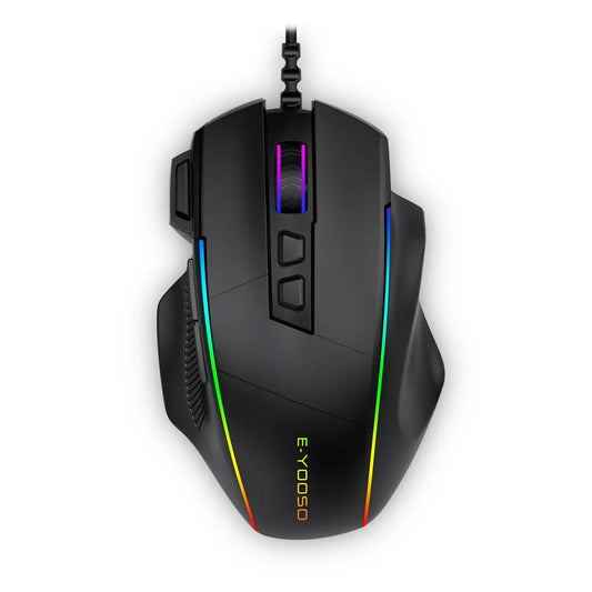 E-Yooso X49 RGB Wired Gaming Mouse, 1K Polling Rate