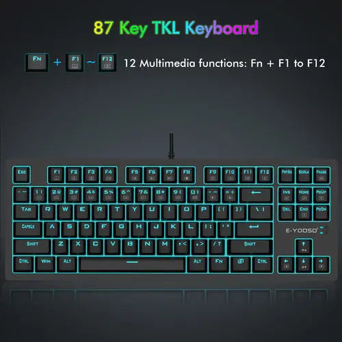 E-Yooso Z737 Combo Set - Full Keyboard, RGB Mouse, Mousepad