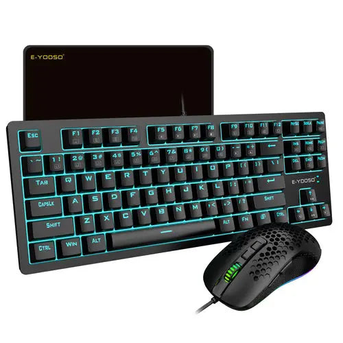 E-Yooso Z737 Combo Set - Full Keyboard, RGB Mouse, Mousepad