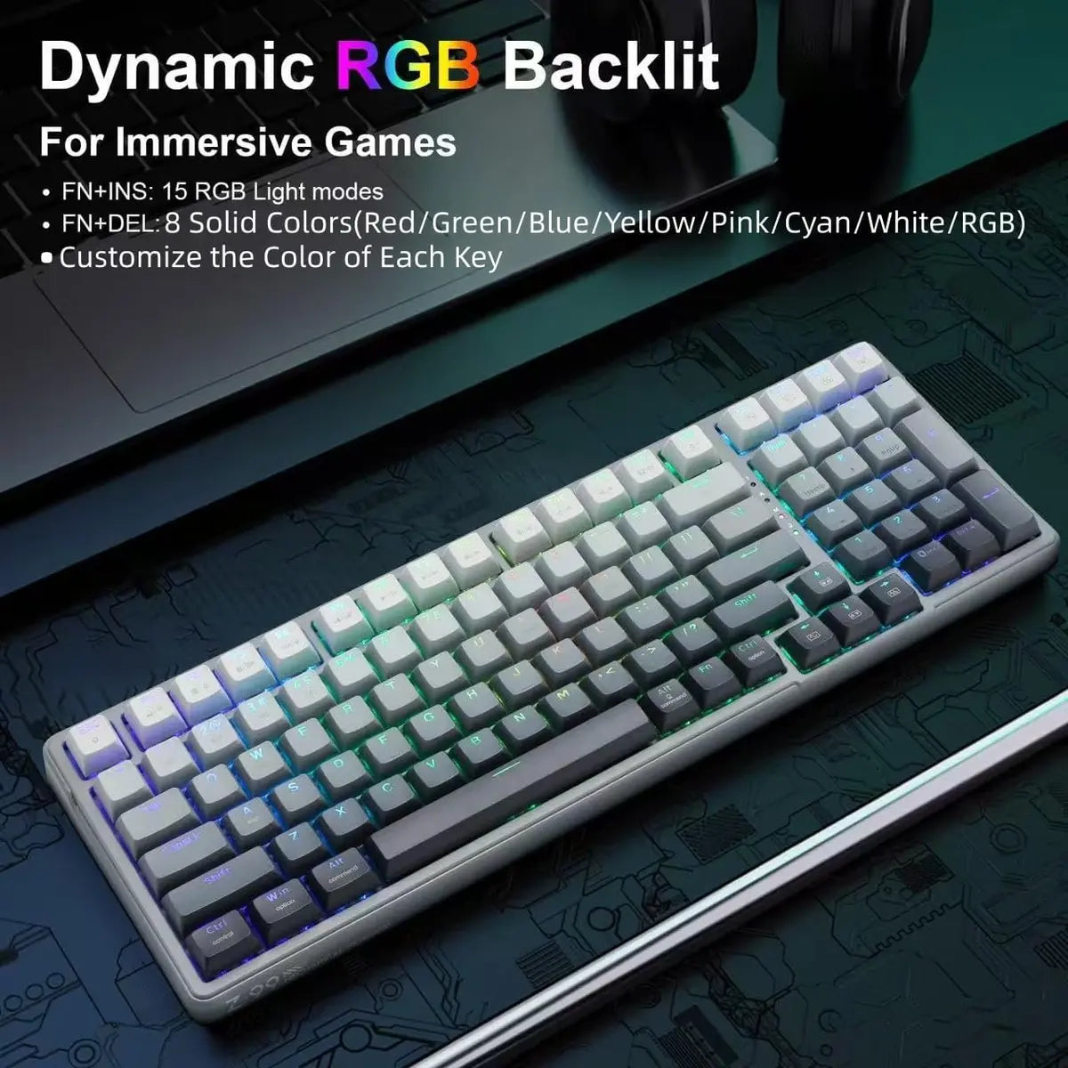 E-Yooso Z99 Wireless Tri-Mode Bluetooth Mechanical Keyboard