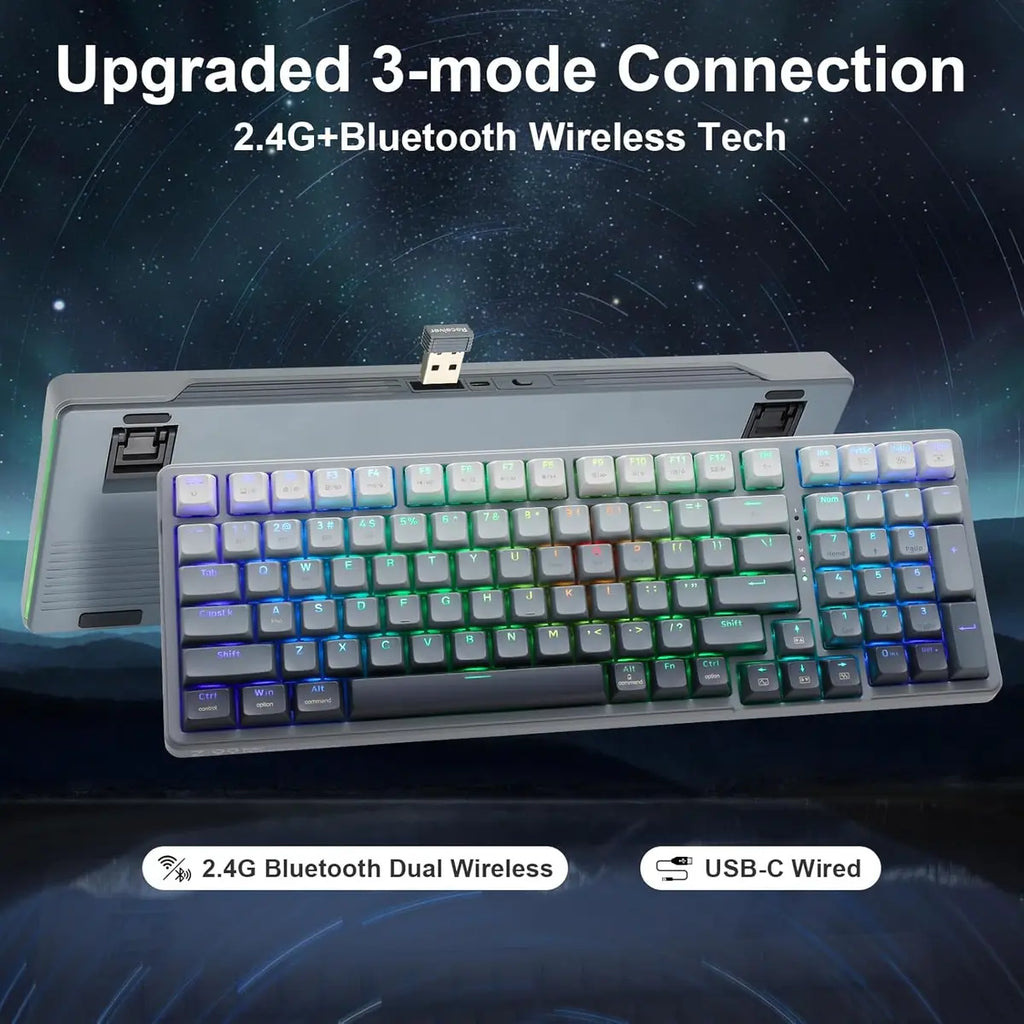 E-Yooso Z99 Wireless Tri-Mode Bluetooth Mechanical Keyboard