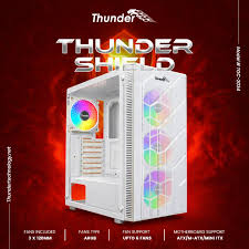 Thunder Shield ATX PC Case with 3x ARGB Fans