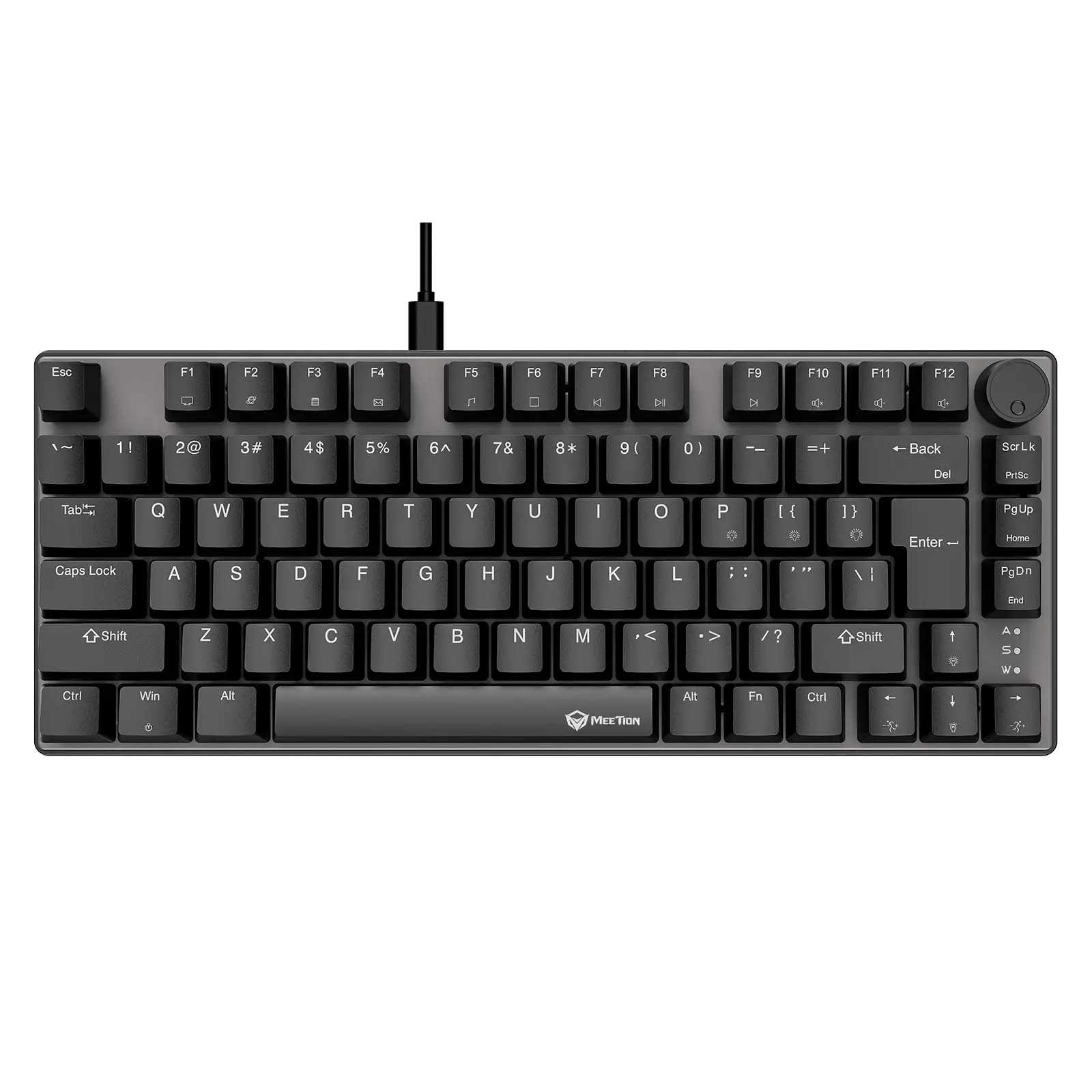 Meetion MK006 Pro 75% RGB Wired Mechanical Keyboard – Black