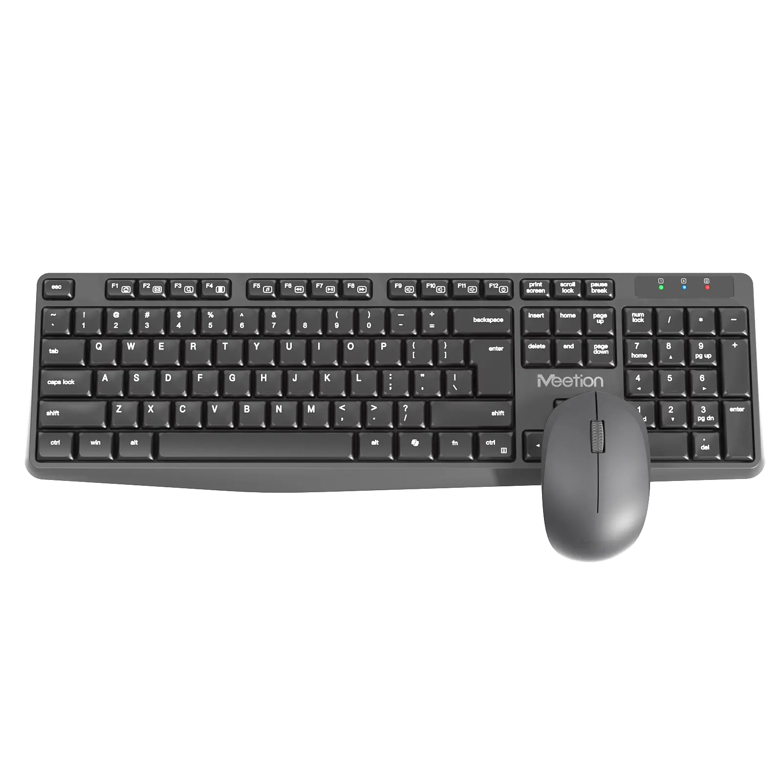 Meetion CW235 lightweight wireless keyboard and mouse combo for office and home setup.