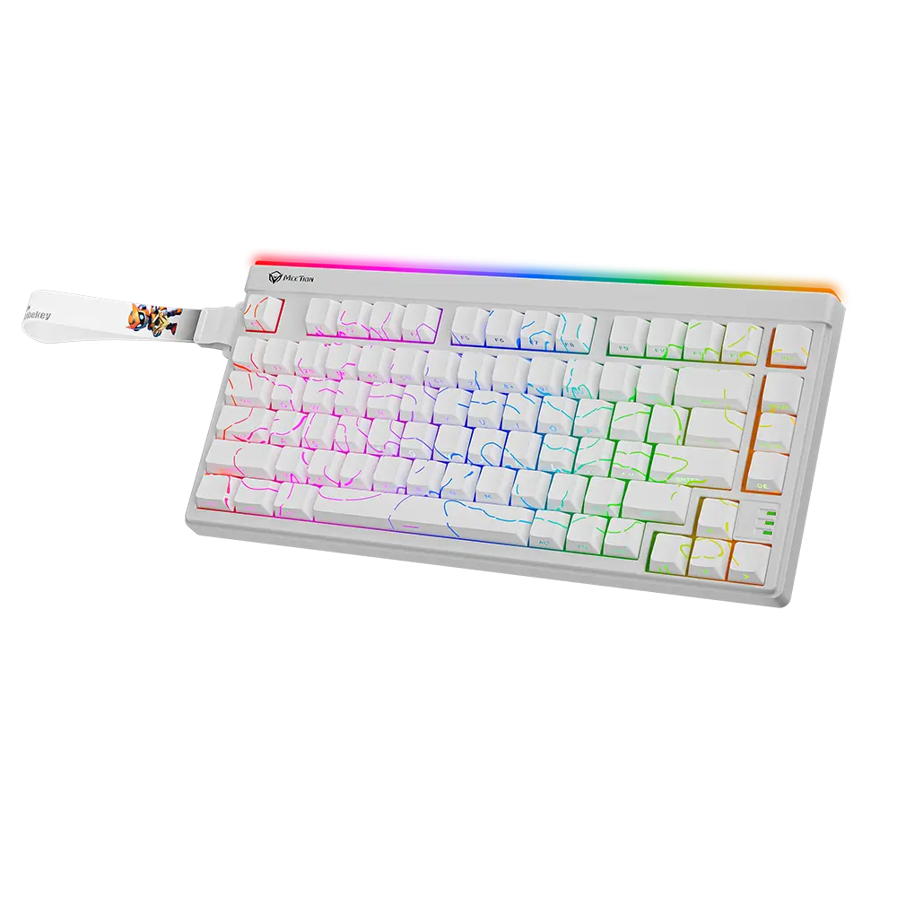 Meetion Vibekey B75 75% Wireless Gaming Keyboard White in Pakistan 