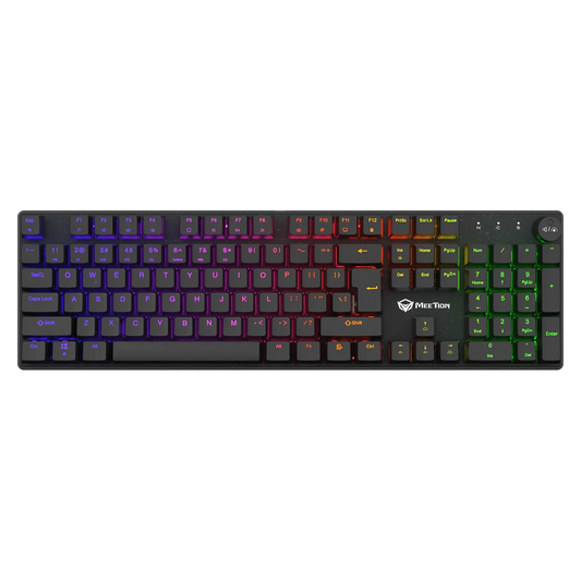 Gaming keyboard with RGB backlighting on a white background Gaming King