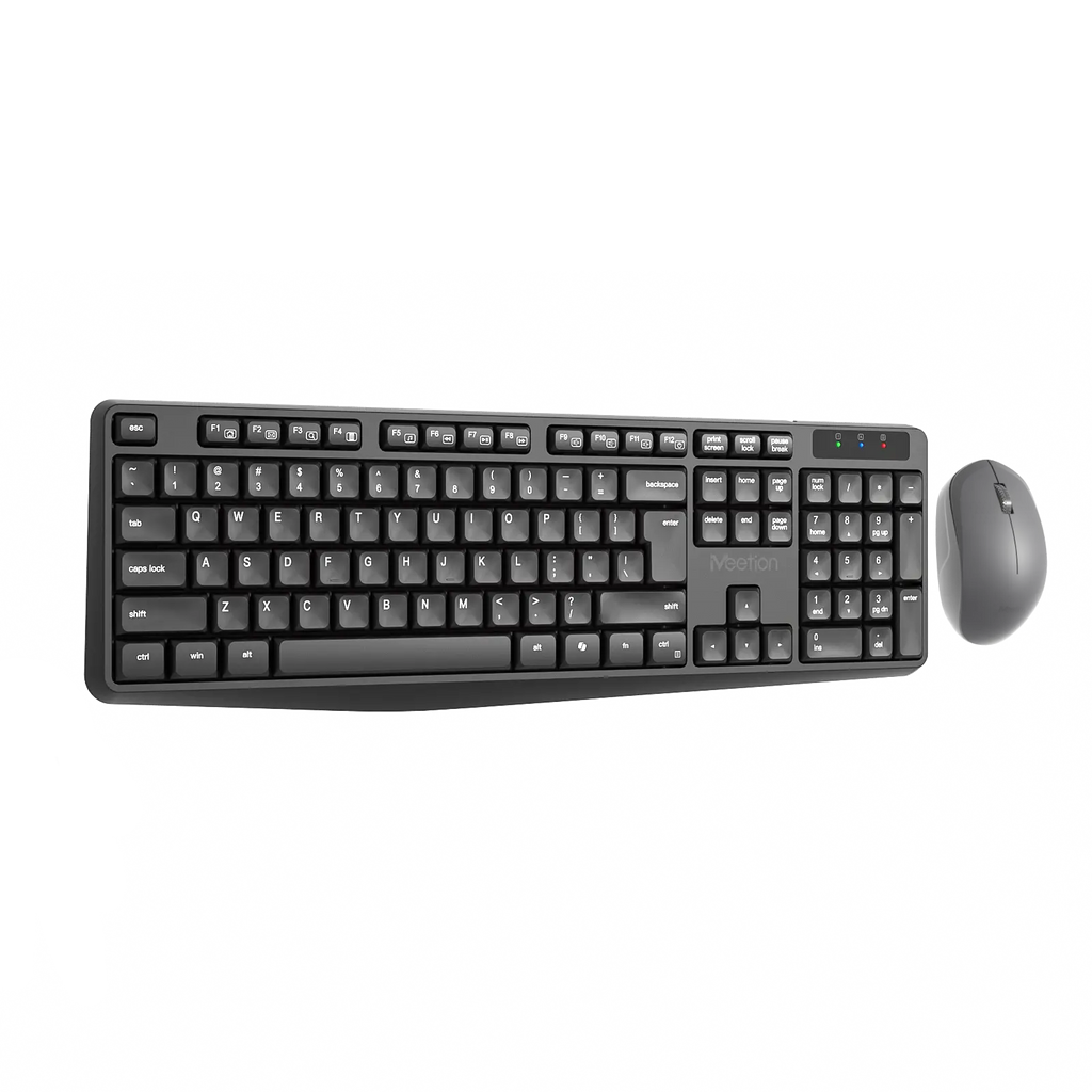Meetion CW235 lightweight wireless keyboard and mouse combo for office and home setup.