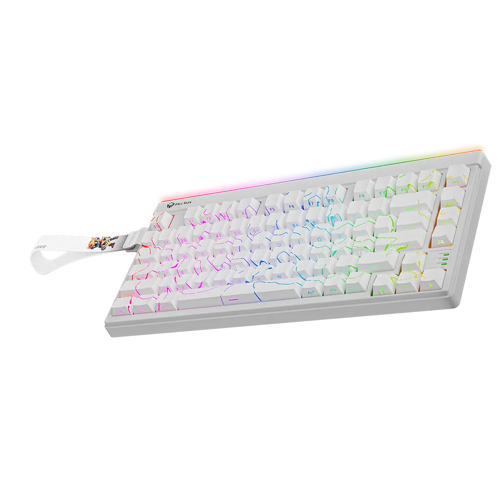 Meetion Vibekey B75 75% Wireless Gaming Keyboard White in Pakistan 