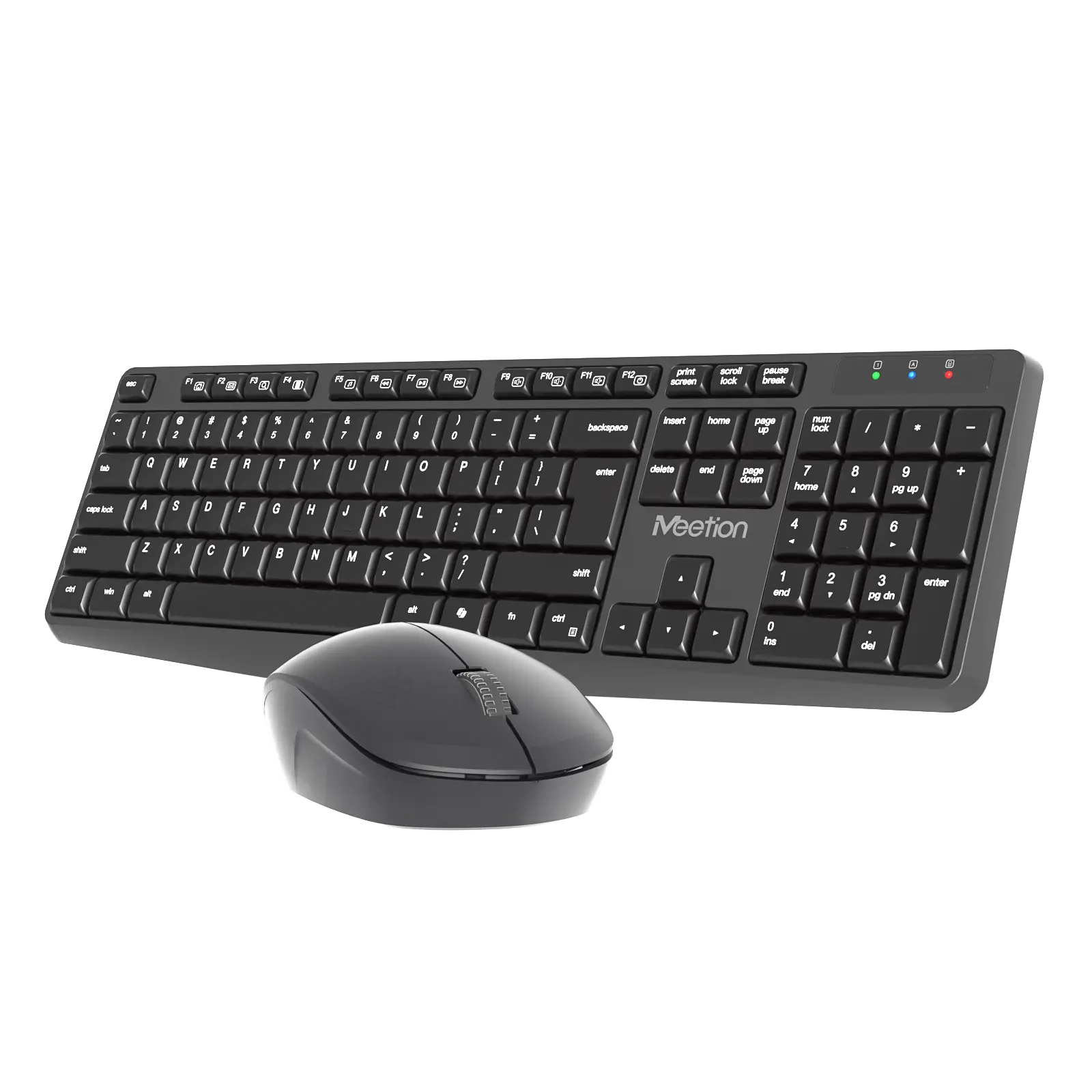 Meetion CW235 lightweight wireless keyboard and mouse combo for office and home setup.