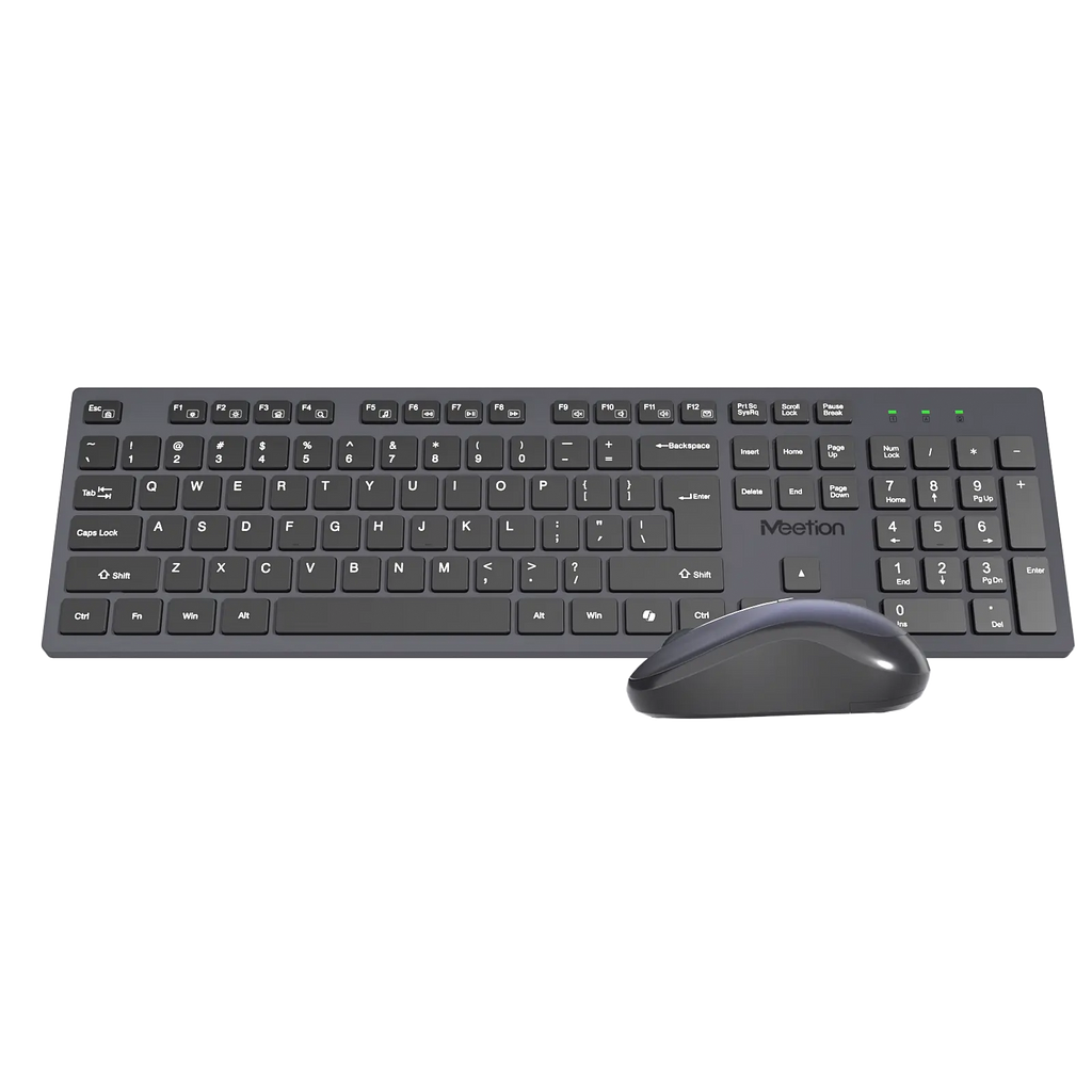 Meetion CW216 lightweight wireless keyboard and mouse combo for office and home workspace.