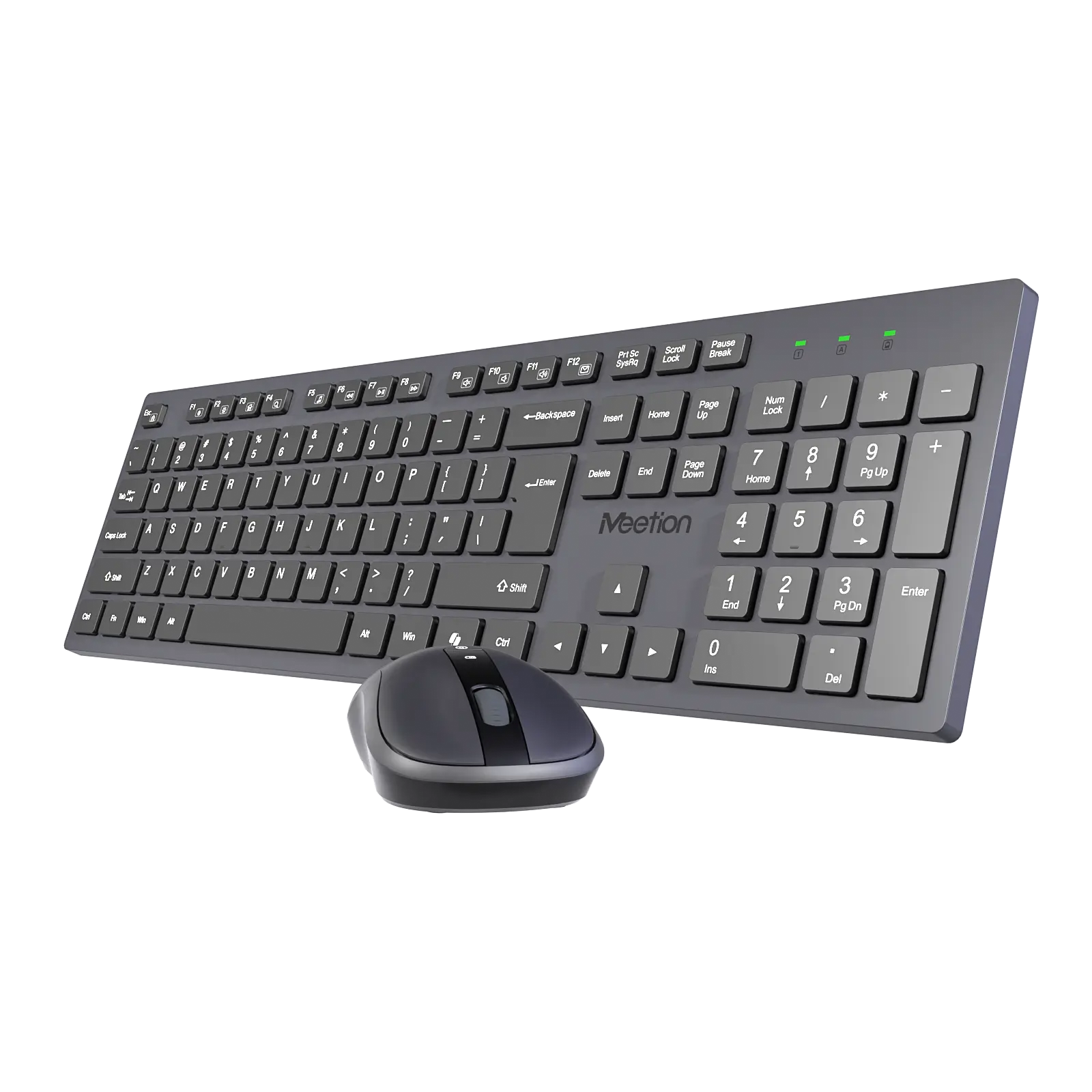 Meetion CW216 lightweight wireless keyboard and mouse combo for office and home workspace.