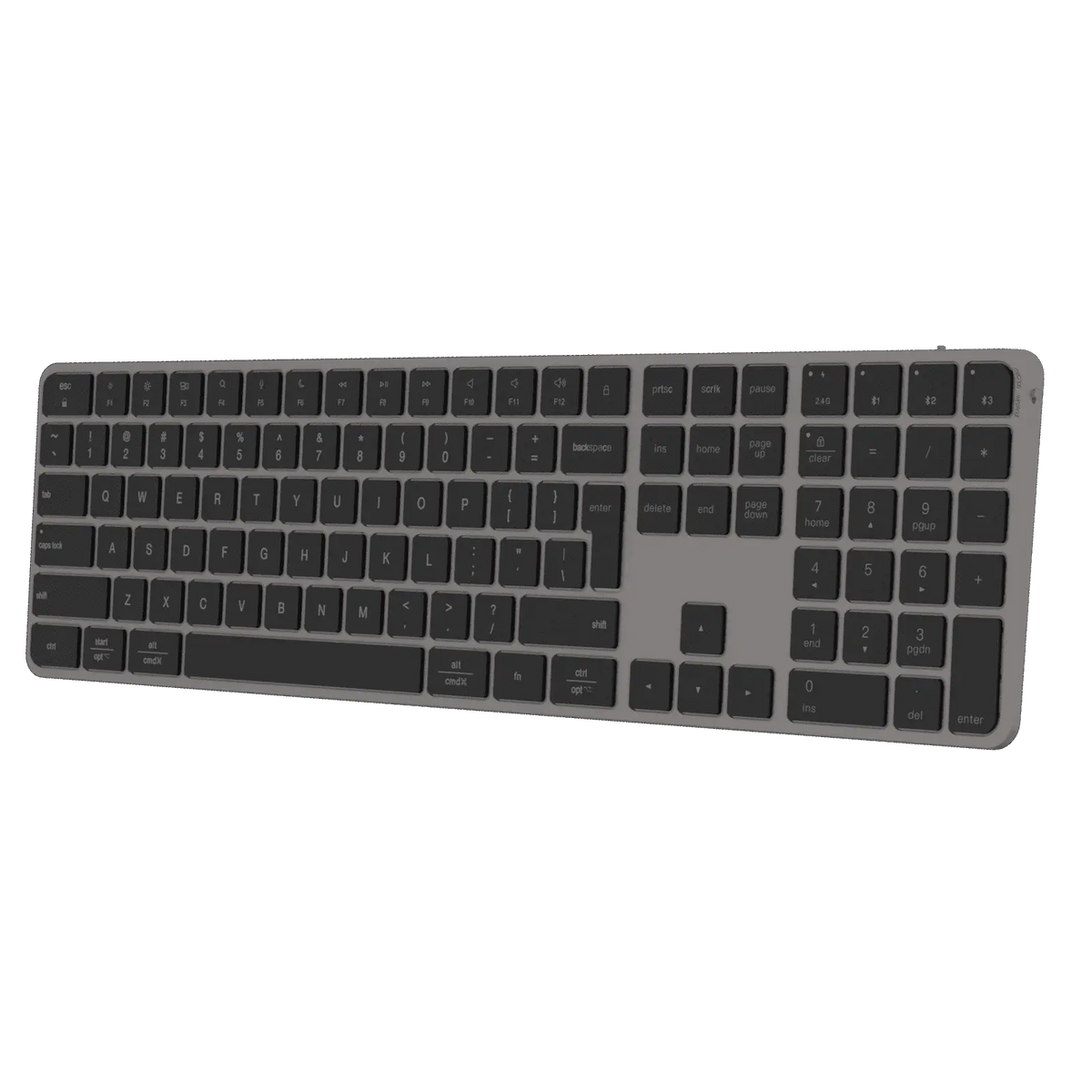 Meetion ikey K230 wireless keyboard supporting 2.4G and Bluetooth multi-device connectivity.