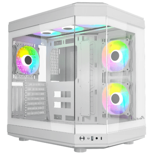 Thunder Carbon TGC-639 ATX Gaming Case – White