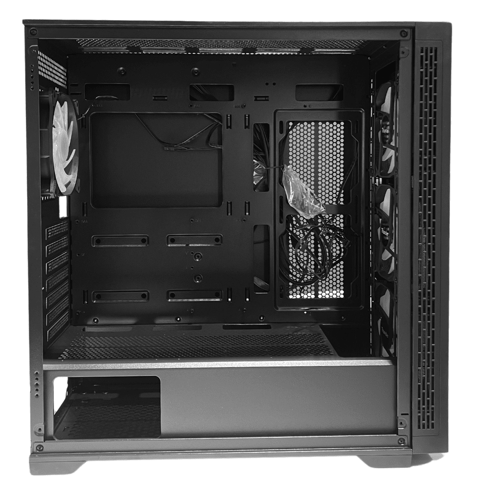 Thunder Tizona (With x4 ARGB Fans) Mid-Tower ATX Gaming Case – Black