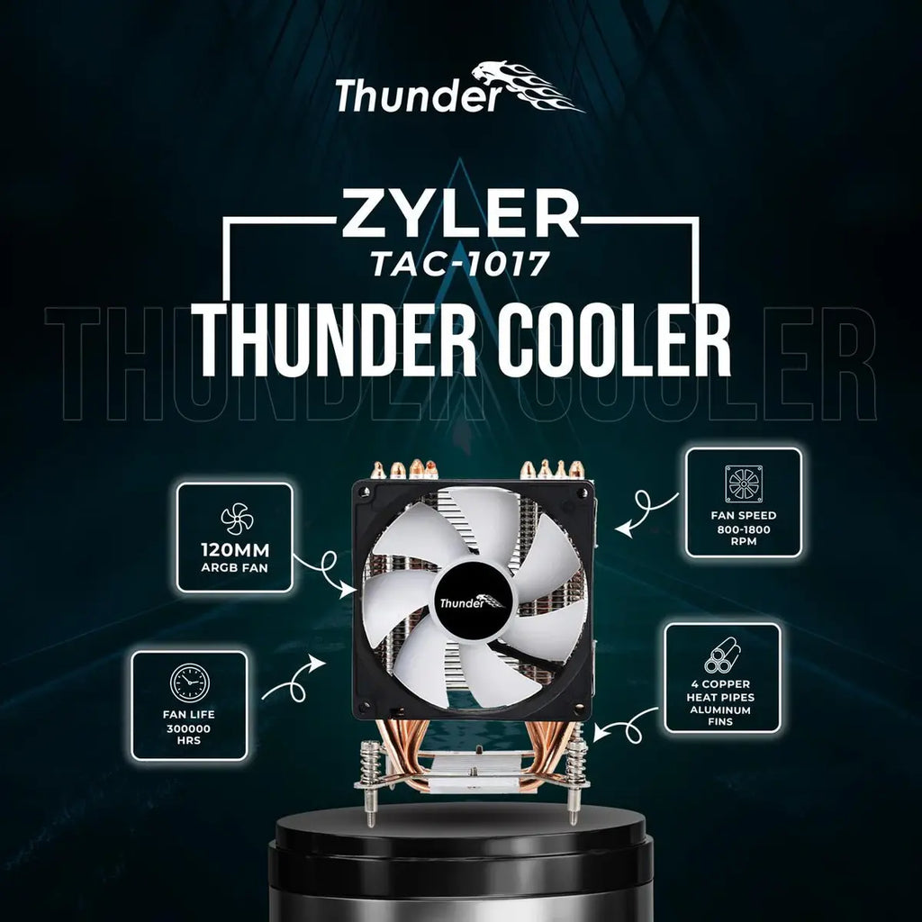 Thunder Zyler TAC-1017 ARGB CPU Air Cooler